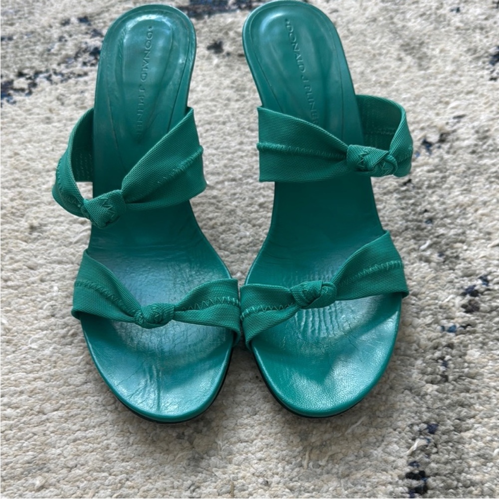 Donald J Pliner Strap Green Heels Women's Size 7